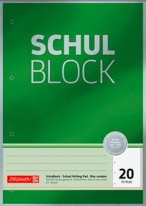 Block | Premium "Schulblock" | A4 | vers. Lineaturen