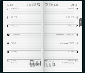 Wochenkalender | Taschenkalender | 2023 | Blattgröße 8,7 x 15,3 cm