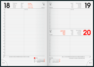 Tageskalender | Buchkalender | DIN A5 | Modell 795 | 2023 | Blattgröße 9,3 x 17,2 cm